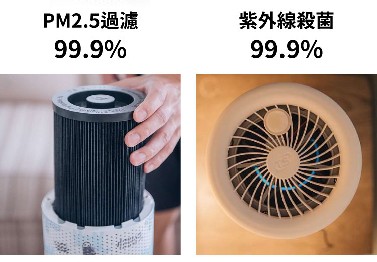 濾淨PM2.5消毒殺菌99.9%